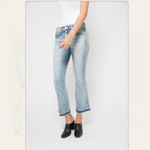 AMO Jane crop flare jeans in Blue Bell style - Picture 4 of 16
